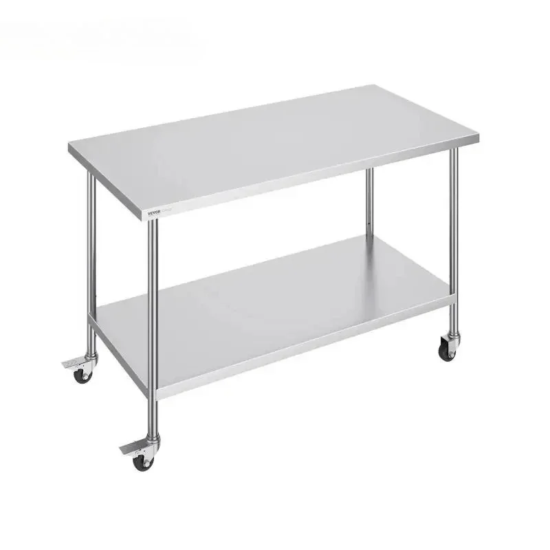 

30 X 60 Inch Stainless Steel Work Table Heavy Duty Food Prep Worktable For Commercial Kitchen Restaurant Utility Table