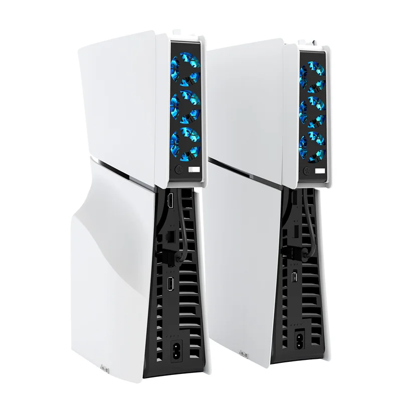 TCES-Ps5slim 게임 콘솔 후면 냉각 팬용 3가지 속도의 Ps5slim 콘솔 온도 제어 냉각 팬용