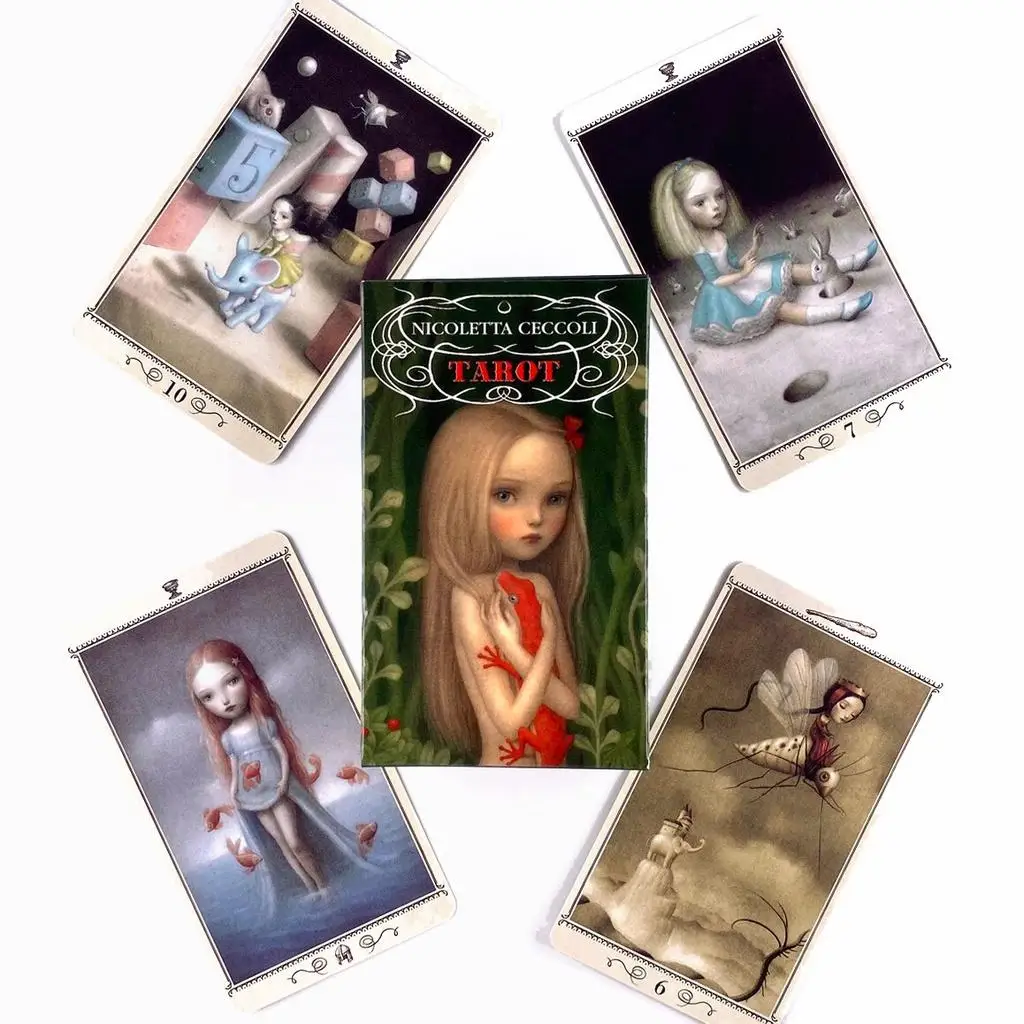 10.3*6cm Nicoletta Ceccoli Tarot Deck Party Table Gam Fortune-telling Prophecy 78 Pcs Cards