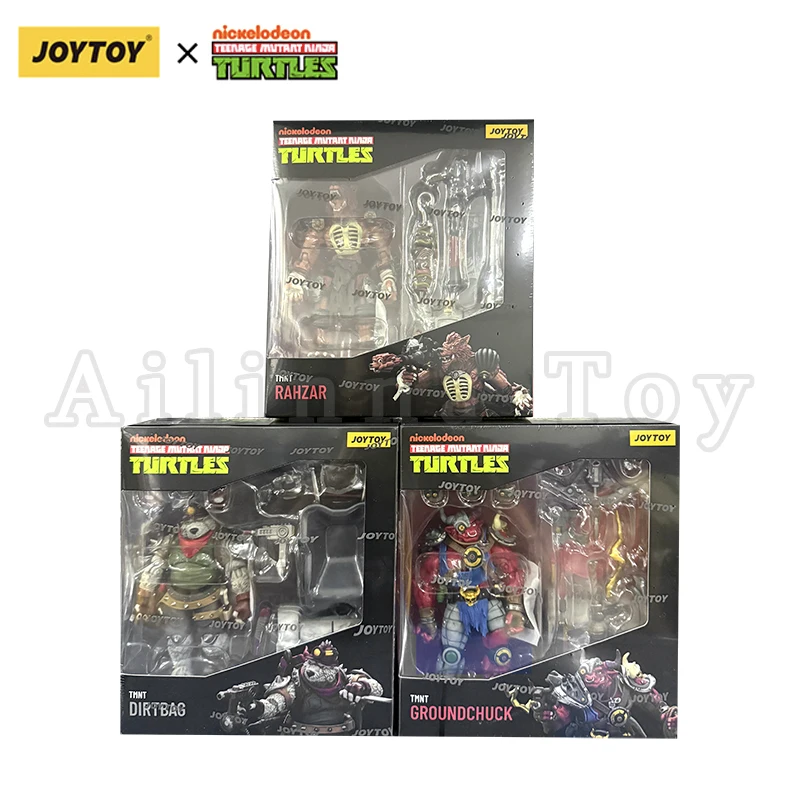 JOYTOY 1/18 actiefiguur Turtles-Dirtbag Groundchuck Rahzar Anime speelgoed