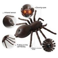 Wireless Remote-controlled Tarantula Prank Spider Toy Realistic Remote Control Tarantula Spider Toy with Led Eyes for Pranks