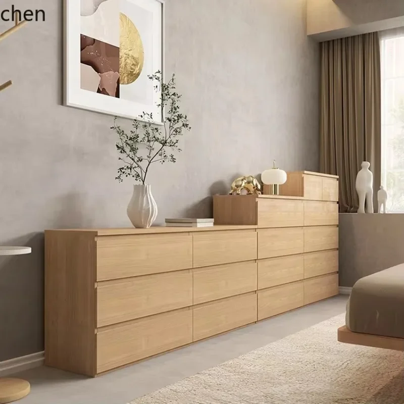 H1 Small Apartment Bedroom of Drawers Dressing Table Integrated Master Bedroom Bedside Storage Cabinet Living Room Organizer