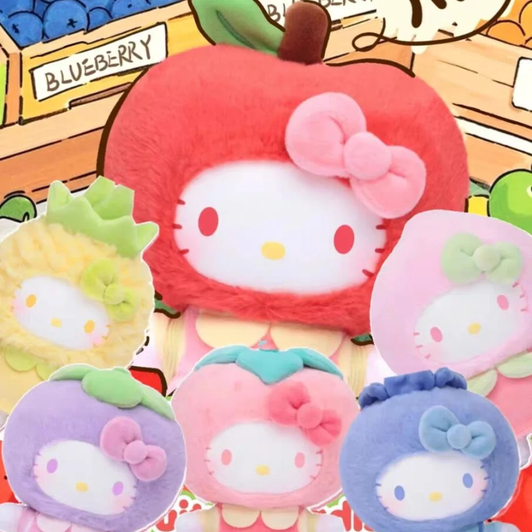 

Sanrio Characters Hellokitty Fruity Paradise Series Blind Box Anime Figure Crispy Apple Kt Doll Collection Toy Customized Gift