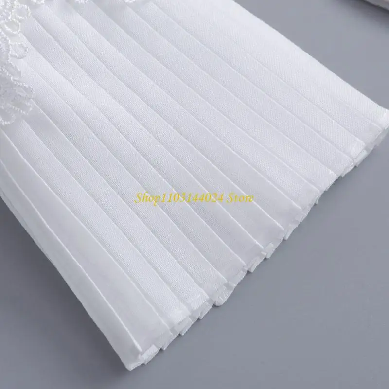 N5ke thêu hoa cổ tay Cuff Còng tay tay áo trang trí cho áo len phụ nữ