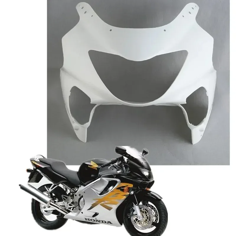

Для Honda CBR600 F4 CBR 600 1999 2000, неокрашенные белые детали мотоцикла, верхний передний обтекатель, носовой обтекатель, детали мотоцикла