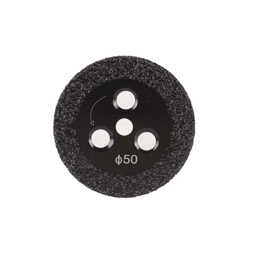 50mm Diamond Grinding Disc for Tile - Brazed Edge Wheel for Granite Marble Concrete Quartz Cutting and Engraving