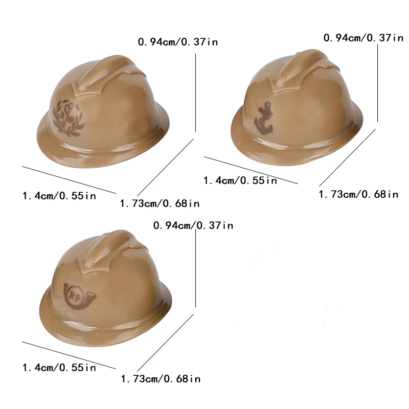 Figurines de Soldats Français de Guerre Militaire WW2, Pièces de Casque, décennie s de Construction, Chapeau Médical de l'Armée, Arme, Accessoire MOC, Briques, Jouet Cadeau pour Enfant