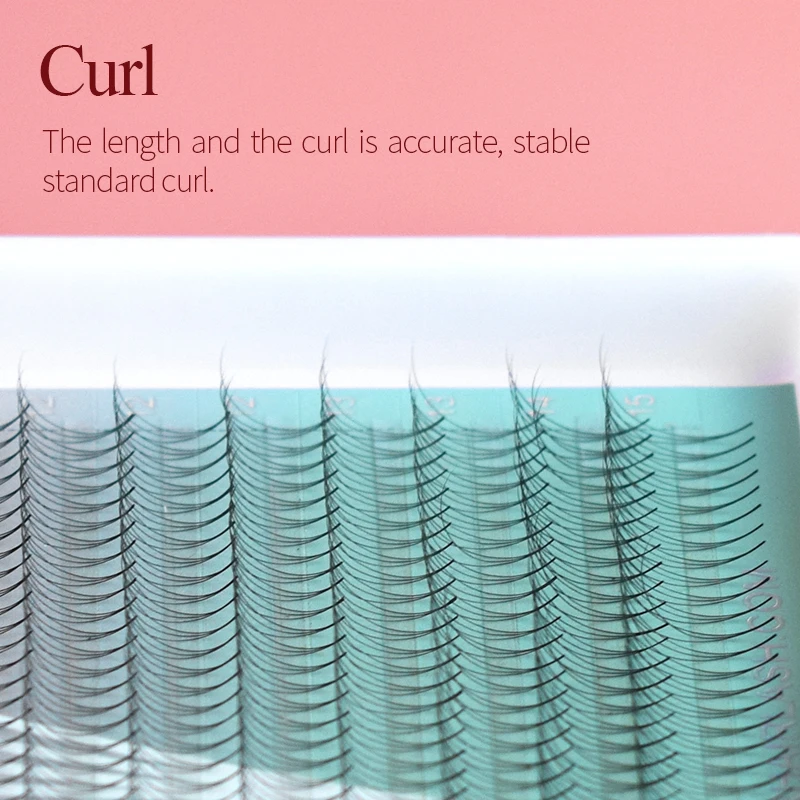 Songlashes Mega Tray Premade Narrow Volume Fan Korean PBT Ultra Dark Pointy Base Promade Fans Eyelash Extensions Supplies