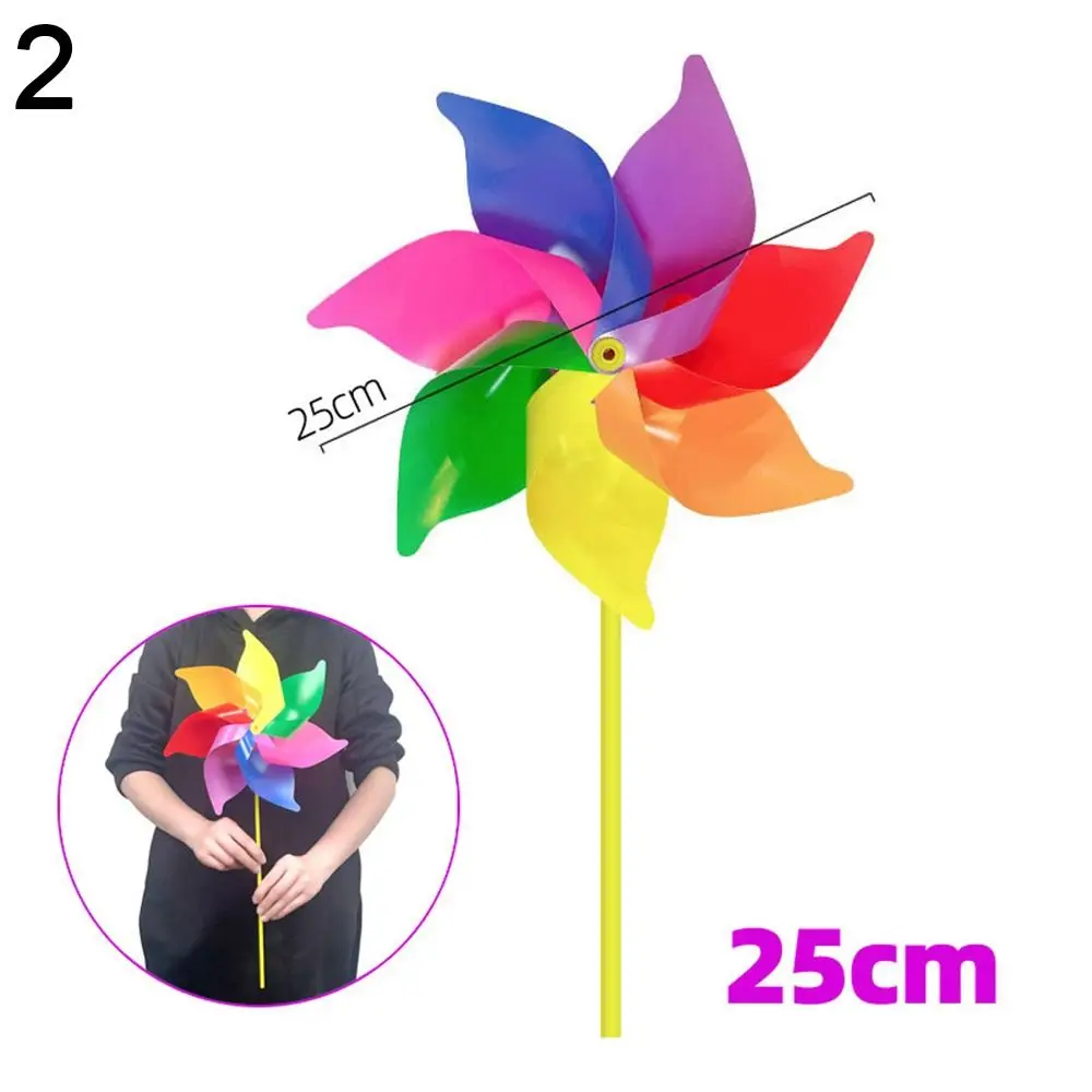 Nouveaux jouets de dessin animé pour enfants jouets pour enfants disposition moulinets jouets coloré tournesol moulins à vent en plastique fileurs à vent bricolage