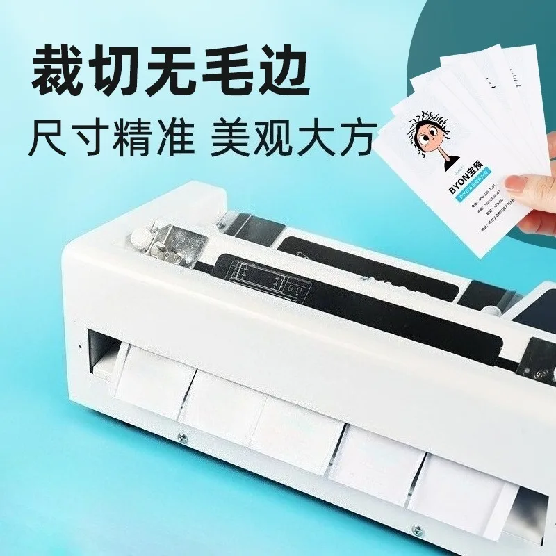 Heavy Duty A4 Business Card Cutter Machine Desktop Manual Paper Trimmer Automatic Name Card Cutting Machine with Micro