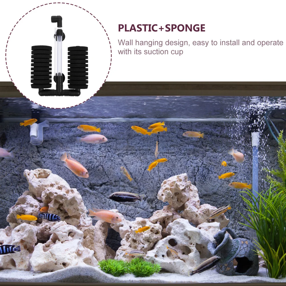 

1Set Aquarium Sponge Filter Professional Replaceable Convenient Fish Tank Filter for Small Betta Fish Tank Accessories Oxygen