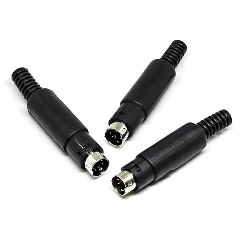 High Quality Mini DIN Plug Socket Connector 3/4/5/6/7/8 PIN Chassis Cable Mount Male Female