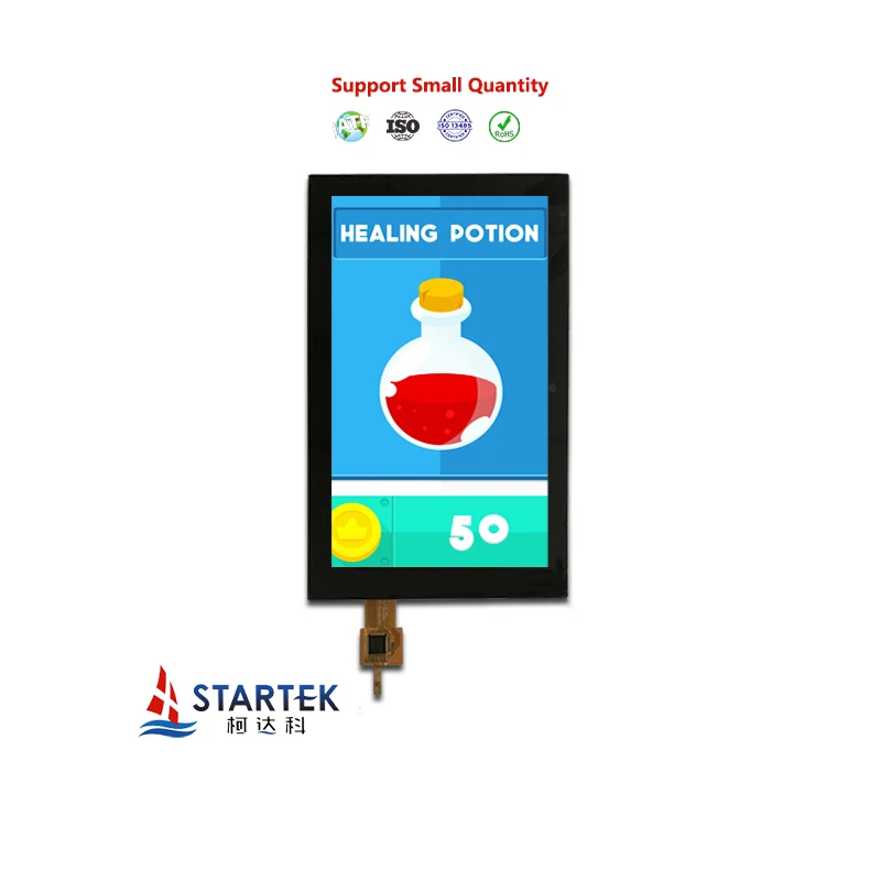 7 Inch Touch Display 800*1280 MIPI Interface 450nits 7 Inch Lcd Display with Capacitive Touch Panel