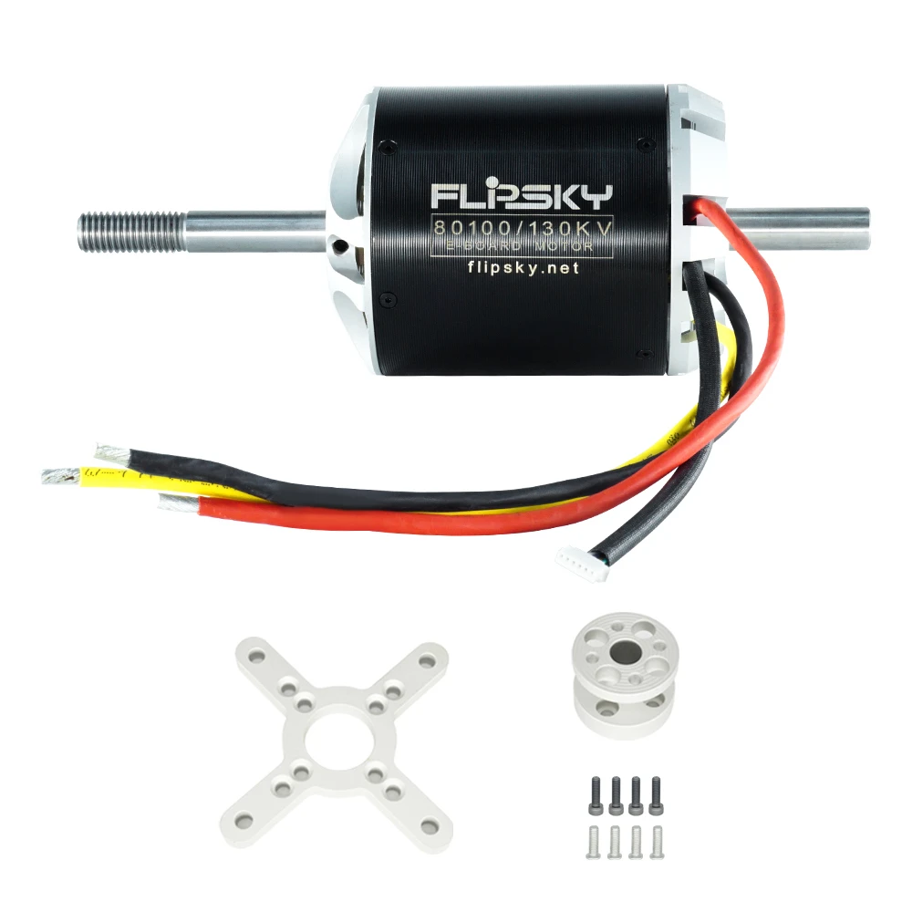 

Бесщеточный двигатель Flipsky 80100 130кВ 7000Вт для электровелосипеда | Электрический скейтборд | Картинг