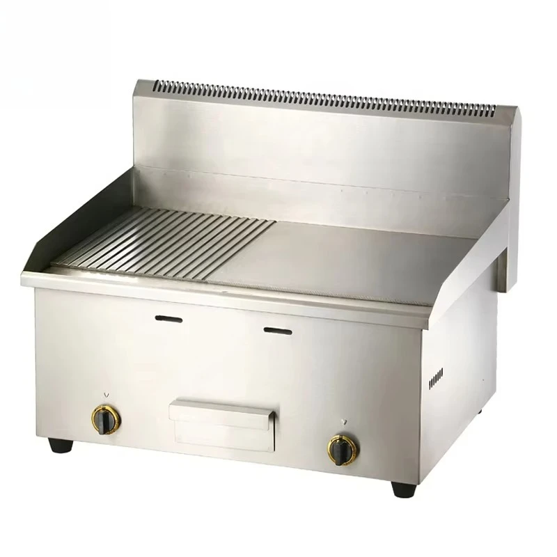 Commercial new stainless steel flat gas grill