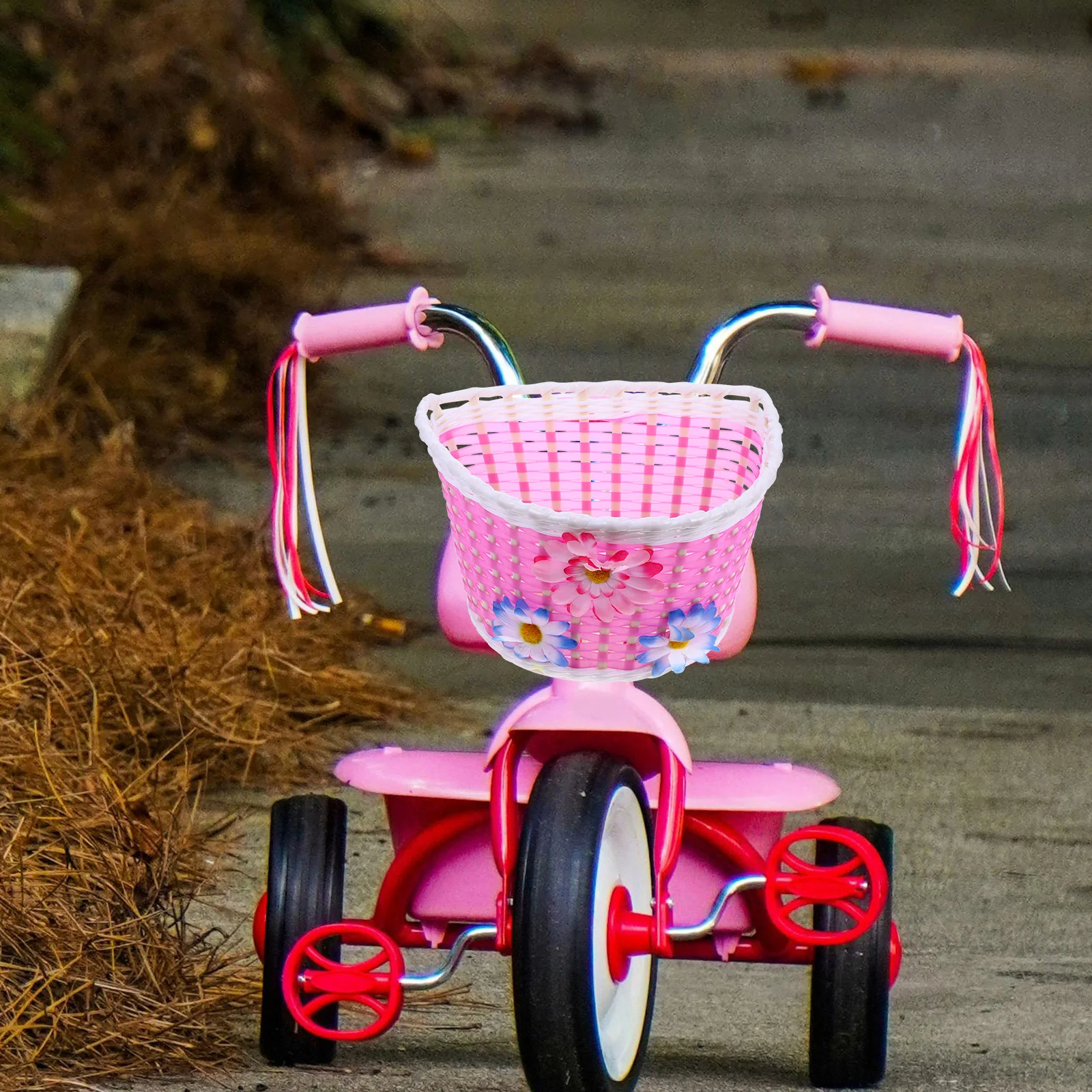 Children's Car Basket Hanging Short Bar Storage Detachable Front Handlebar Kid'S Bike Plastic Funny Decor Boy