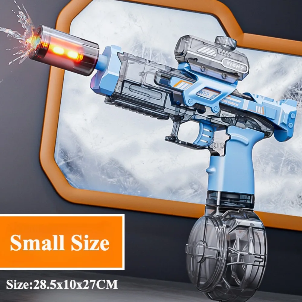 ปืนฉีดน้ำไฟฟ้าโหมดเร็วการระเบิดน้ำแข็งปืนฉีดน้ำว่ายน้ำเล่นเกมเครื่องมือของเล่นกลางแจ้งสำหรับเด็กของขวัญวันเกิดคริสต์มาส