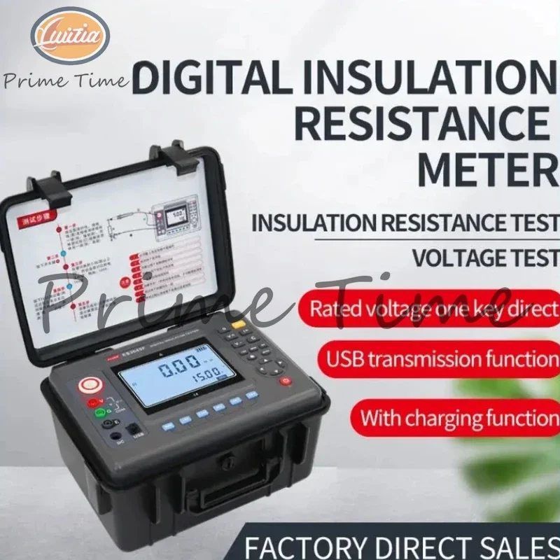 ES3045 ES3045E ES3045F Digital Megohmmeters Megohm Insulation Resistance Tester 5kV/10KV/15KV 10/35/50TΩ For Maintenance