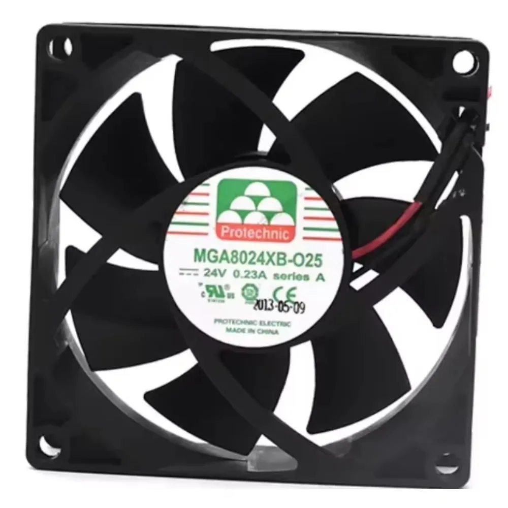 Magic MGA8024XB-O25 MGA8024XB-025 DC 24V 0.23A 80x80x25mm 2-Wire  Cooling Fan