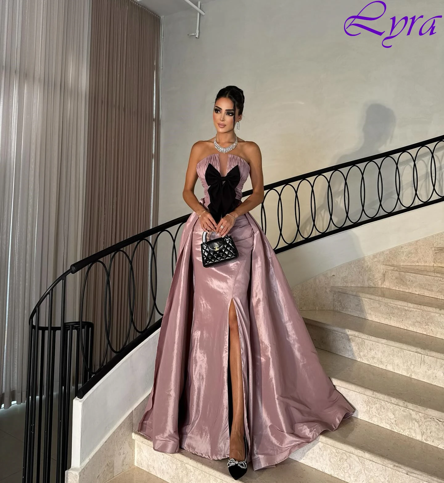 

Customized A-Line Strapless Elegant Formal Evening Dress Fashion Temperament Bespoke Occasion Gowns High Quality Party Dress
