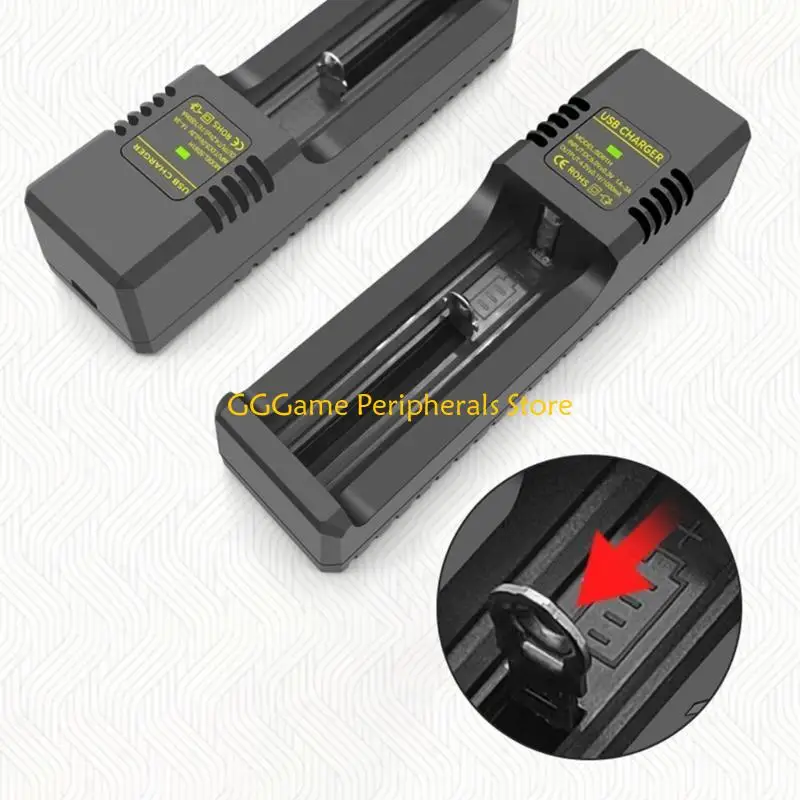 U55B 1-Channel Battery Adapter 1-Bay Charging Dock Support Type C & USB Input