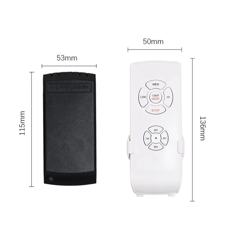 【PRICE-DROP!】4X Universal Ceiling Fan Lamp Remote Control Kit Adjusted Wind Speed Transmitter Receiver Timing Control Switch 220