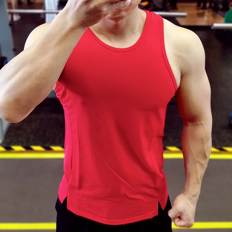 Mens Running Gym Fitness Wear Training Weight Vest Sports Sleeveless Shirt Basketball Football Marathon Athletics Clothing