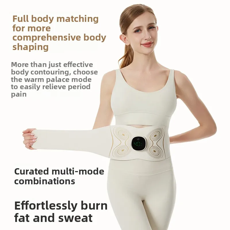 2025 Ab Belt - EMS Microcurrent & Heating for Full Fat Burning, Waist Toning & Massage