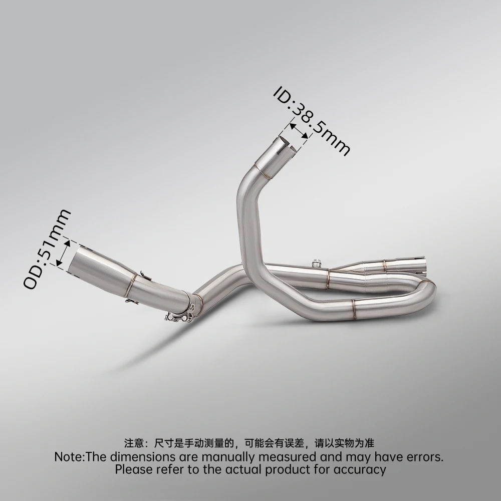 For SV650 SV650X SV650S (compatible with 2016-2018-2026 models) motorcycle stainless steel front exhaust system