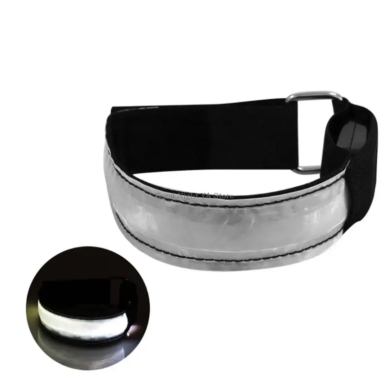 

Glow Up LED Armband For Adult Kids Adjustable Nighttime Exercise Walking Hiking Comfortable Nylon Glowing Armwear