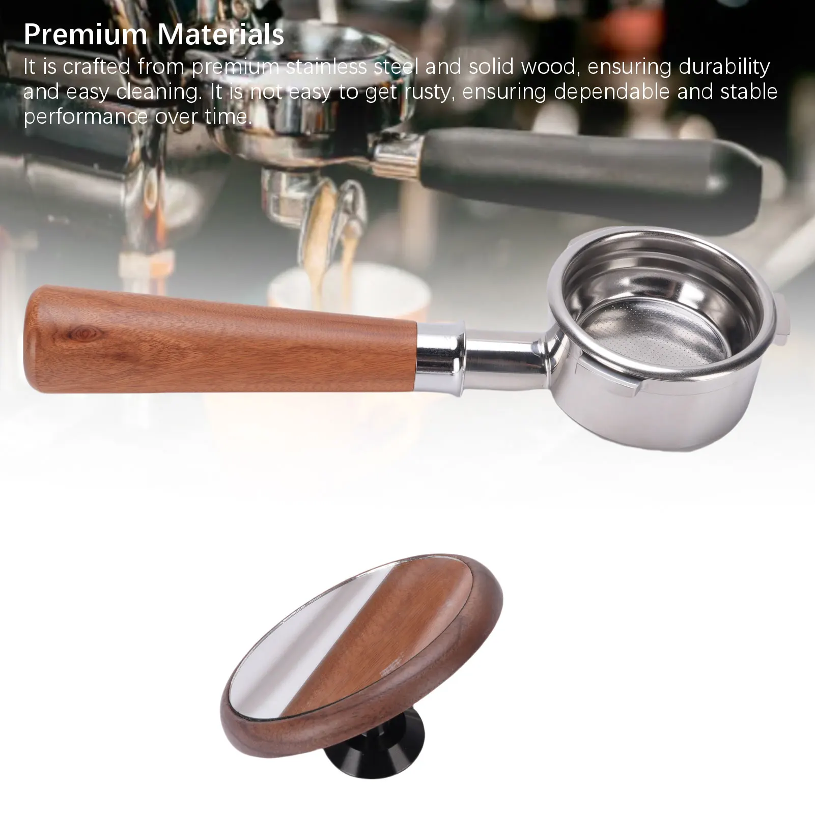 فلتر القهوة مناسب لـ Petrus 58 مم العالمي بدون قاع 3 أذنين فلتر القهوة مع كوب مزدوج سلة فلتر Portafilter