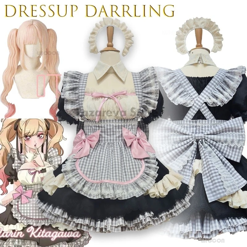 

Аниме для взрослых Cos Kitagawa Marin, сексуальный костюм для косплея, платье на Хэллоуин, наборы, индивидуальный размер, аксессуары «Уграй kei»