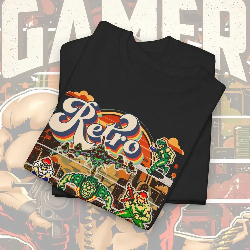 Retro Contra Force Gamer Unisex Tee, Arcade Gaming Shirt Collection, Gamer Wear