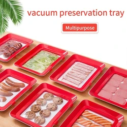 Food Preservation Tray Seafood Beef Ham Fresh-Keeping Tray Fresh Spacer Organizer Food Container Storage Tray Kitchen Tools