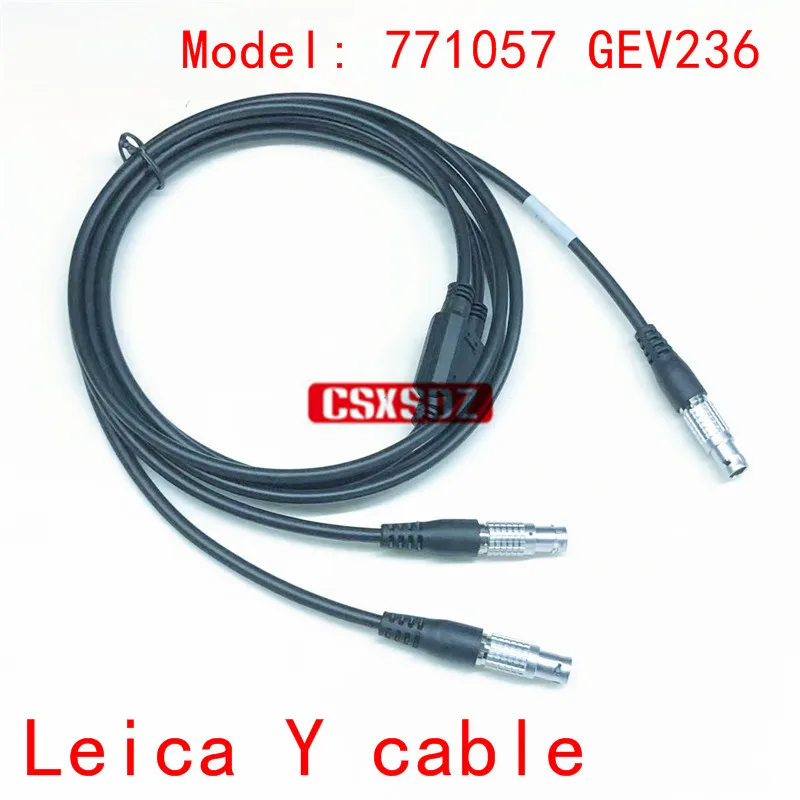 

NEW Brand Leica 771057 GEV236 Y-Cable connects TM/TS50/60 to TCPS29/30 radio & external battery GEB171/371/373