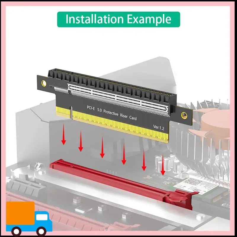 Profesjonalny adapter karty rozszerzeń PCI-E Express PCI-E Express Riser Card Adapter 16X męski na żeński