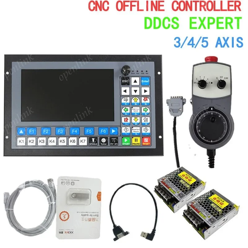 DDCS-EXPERT 3/4/5 Axis CNC Standalone Offline Support Closed-Loop Stepper /ATC Controller Replace DDCSV3.1 Stop MPG