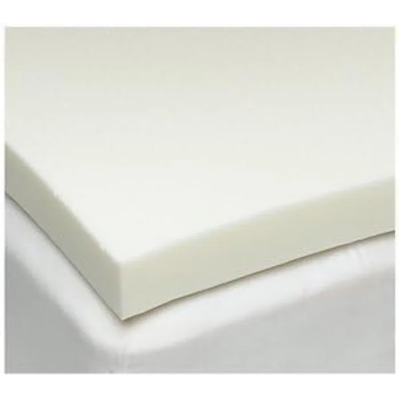 King Size 3 Inch Thick, 4 Pound Density Gray Visco Elastic Memory Foam Mattress Pad Bed Topper Made in The USA