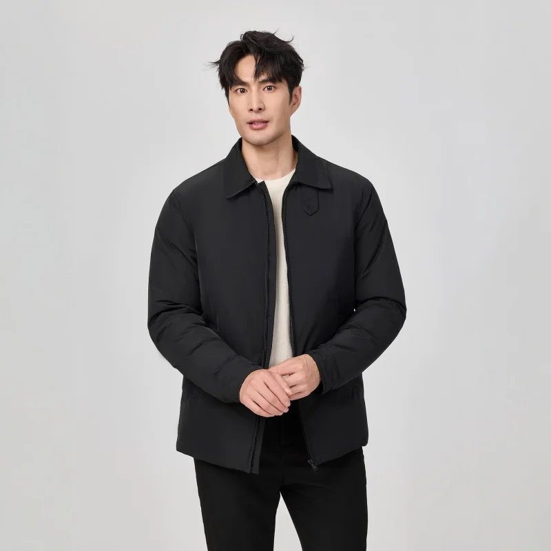 GIOIOMen's Down Jacket，Autumn and Winter High Quality White Duck Down Filling Lapel Lightweight Casual Down Jacket Jacket