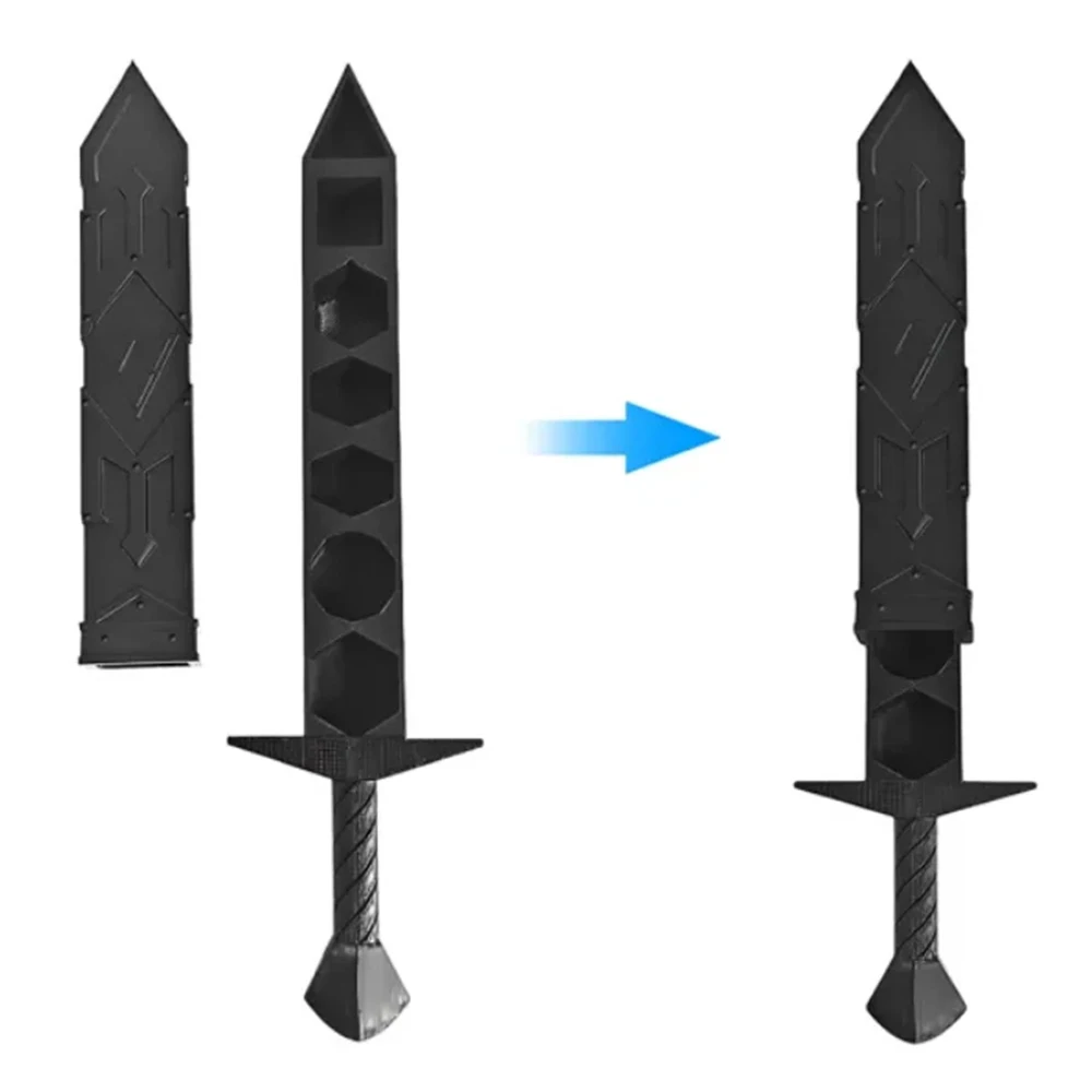 3D Printed Sword Dice Case DnD D&D Dice Sword Dice Container For Dungeons And Dragons