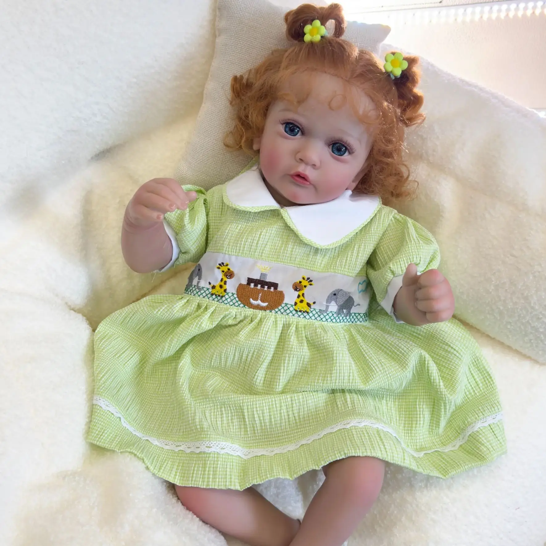 

NPK 60cm Ayana Reborn Toddler Princess Handmade Doll Adorable Lifelike Baby Bonecas Girl Kid Bebe Doll With Cloth Body