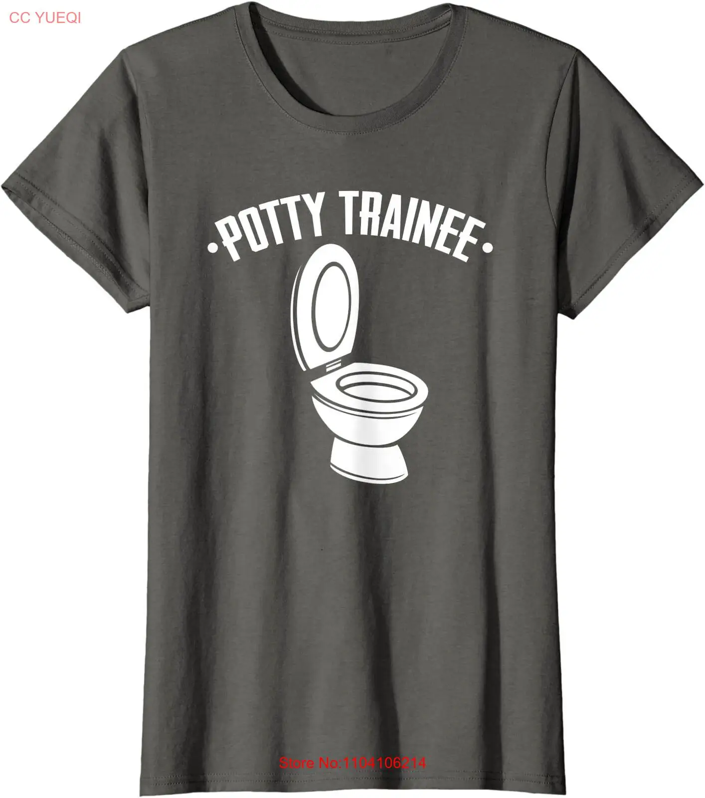 Plumber In Training Pipefitter Potty Trainee Funny Ladies' Crewneck T-Shirt