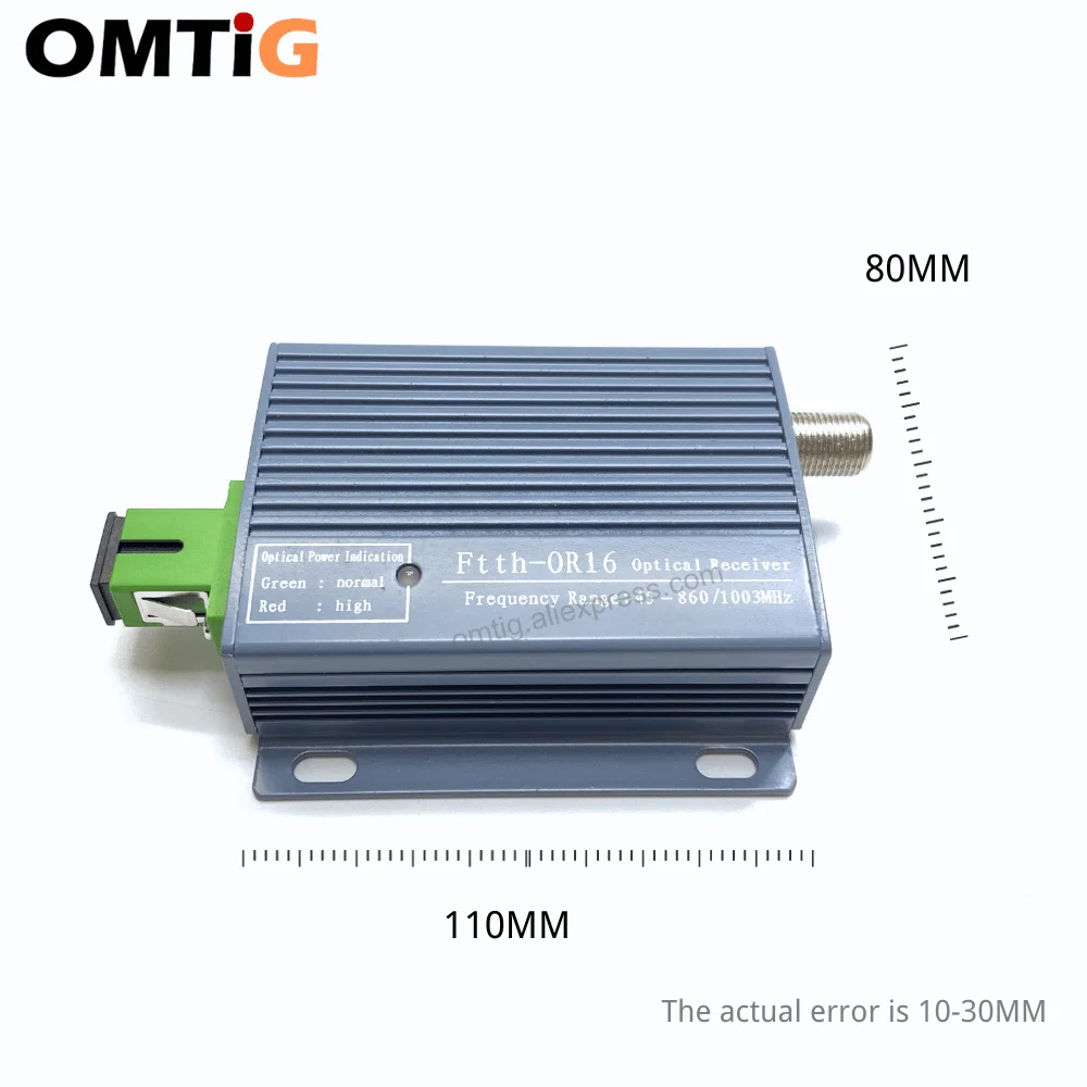 OMTIG nowy odbiornik optyczny transmiter CATV FTTH wysoki poziom światłowodu konwerter WDM SC APC Duplex złącze Mini tryb z 1 Cal wyjściowym RF