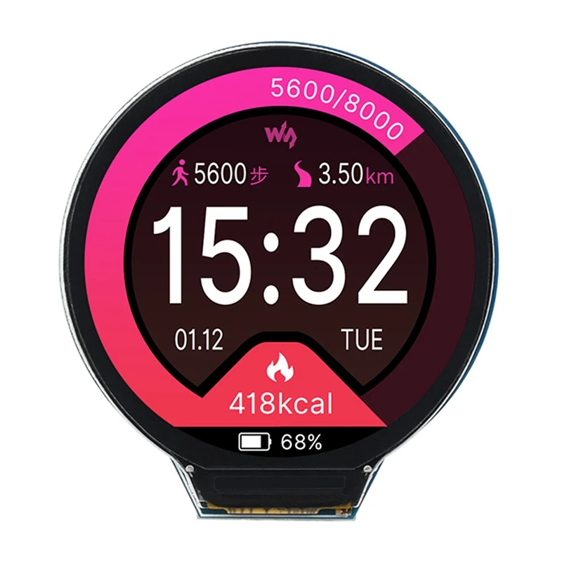 

For Raspberry Pi RP2040 Development Board 1.28Inch Screen Display Round / LCD / Gyroscope Sensors Accelerometer