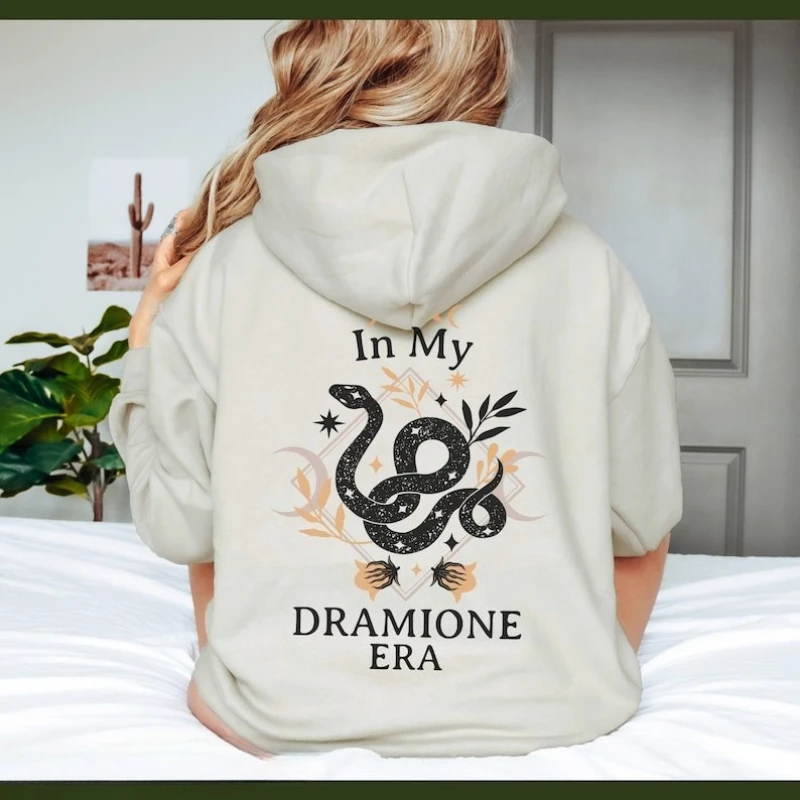

Толстовка Dramione Era с ручным управлением Fanfiction Fanfic Толстовка для чтения Dracotok Dark Academia Одежда Booktok Bookish Свитер с капюшоном
