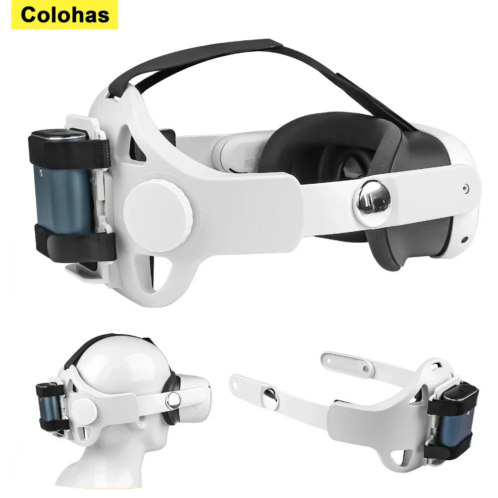 Adjustable Head Strap For Oculus Quest 2 Halo Strap With Powerbank Fixing Bracket Enhanced Headband For Quest 2 VR Accessories - view 6