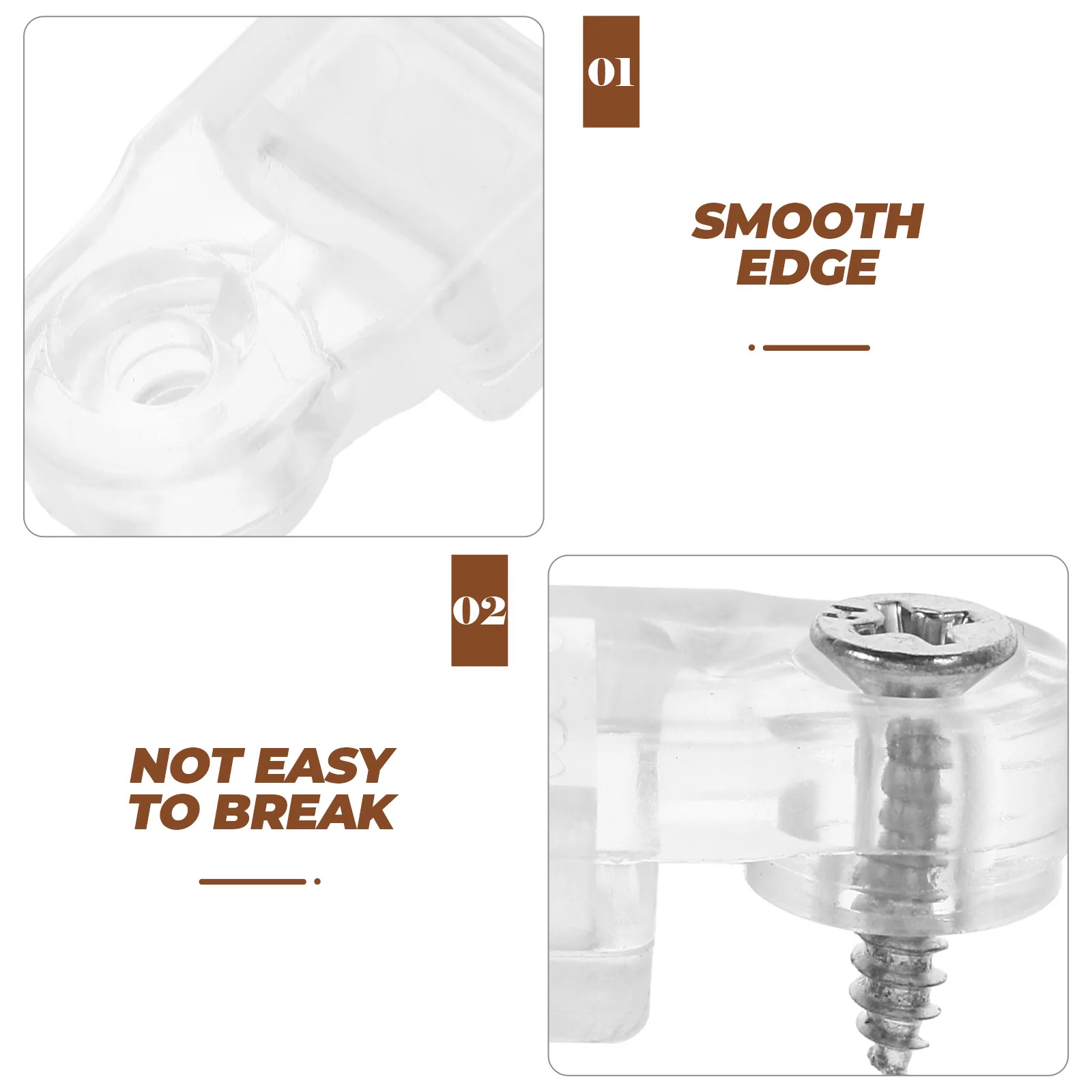50 قطعة مقاطع زجاجية مرآة شفافة خزانة تثبيت التجنيب كليب قابل للتعديل زاوية الزجاج المشبك لإطارات الصور