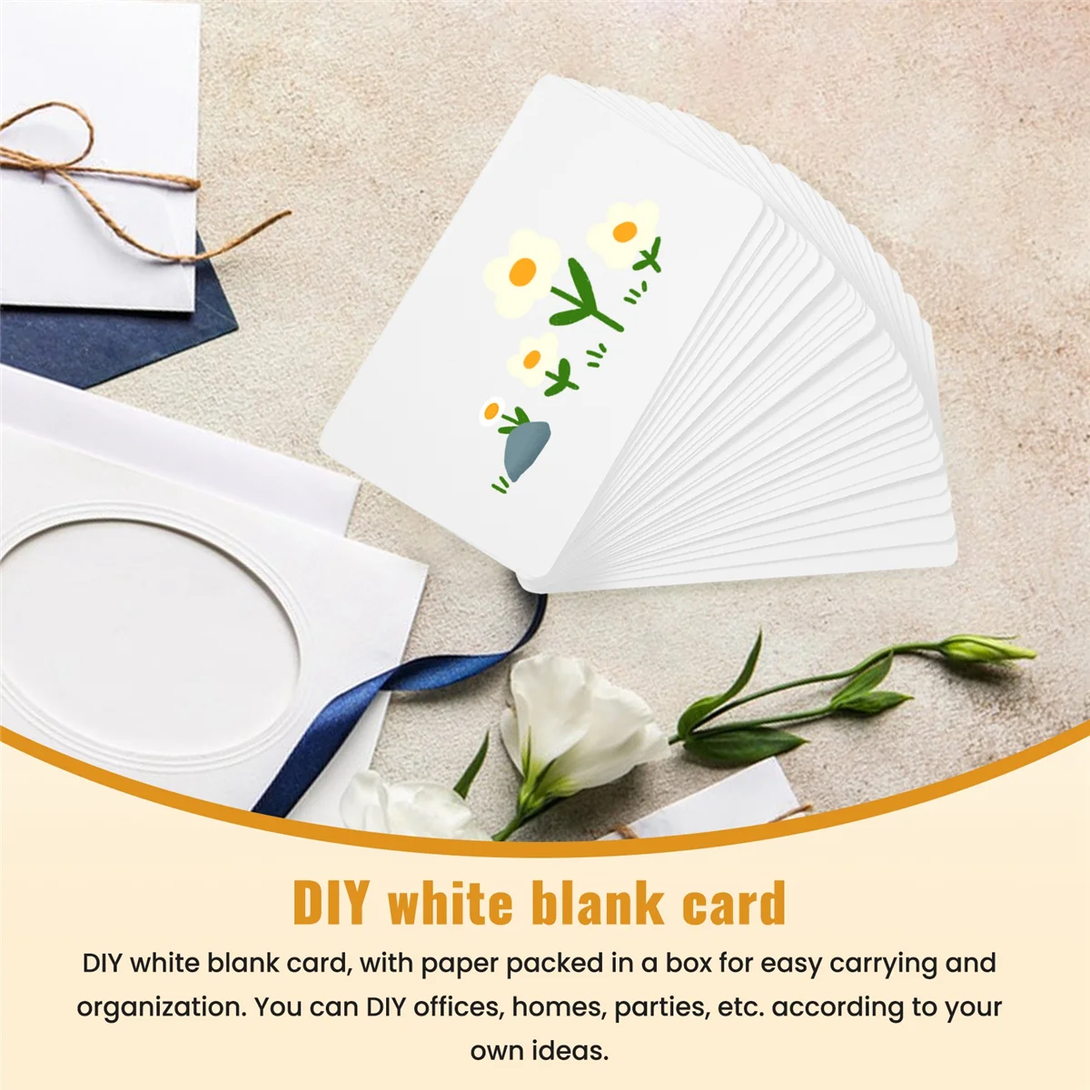 【قسيمة مستخدم جديدة!】بطاقة رسائل ورقية من الورق المقوى الأبيض الفارغ، بطاقات عمل، بطاقة كلمات، بطاقة هدايا ذاتية الصنع، حوالي 100 قطعة (أبيض)