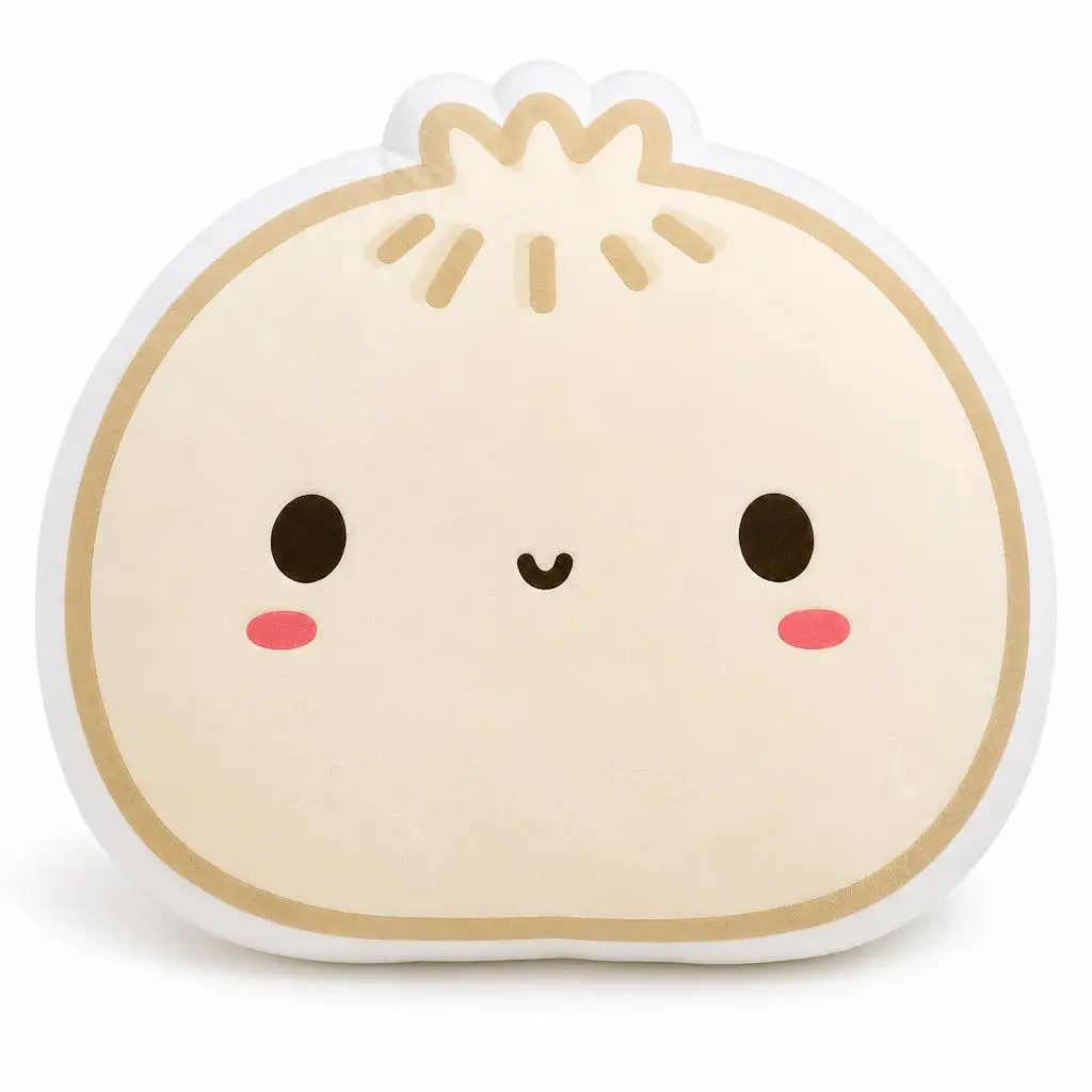 Dumpling Kawaii Food Cute Food Plush Pillow Cushion Irregular Stuffed Throw Pillow Home Decor Gift Sofa Bed Couch