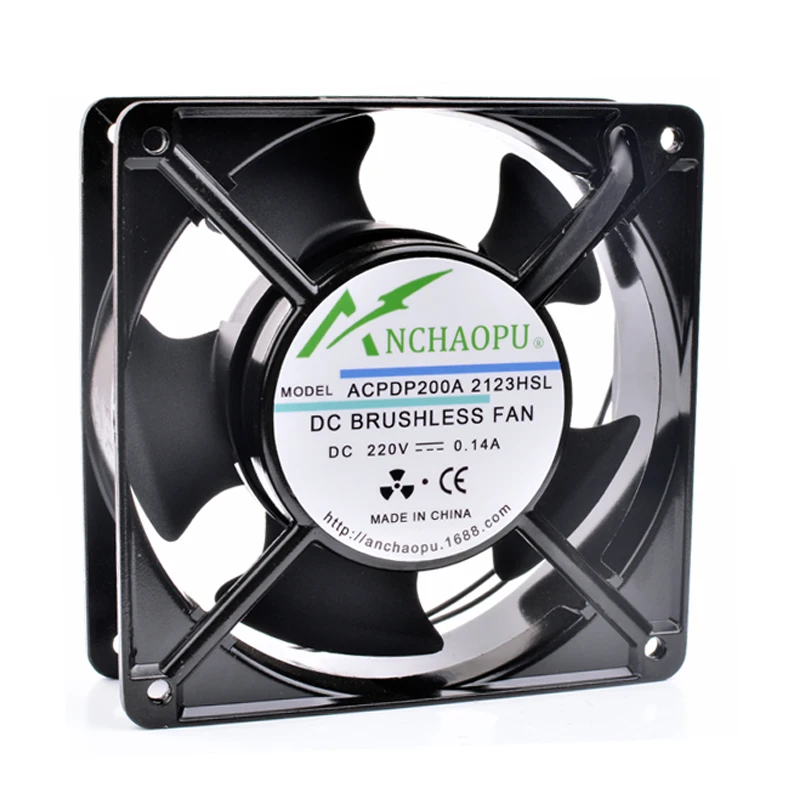 

Brand new original ANCHAOPU DP200A 2123HSL 12cm 12038 120x120x38mm 220V 0.14A metal cabinet AC voltage cooling fan